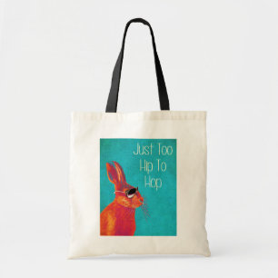 Te hip om blauw te verbergen tote bag
