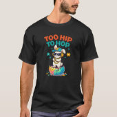 Te hip om Bunny-kunstwerk te hoppen T-shirt (Voorkant)