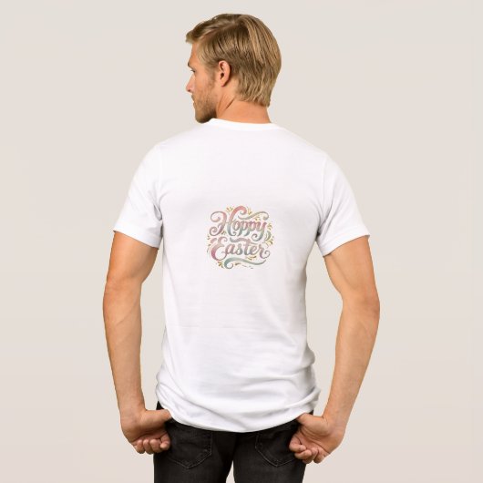 Te hip om te springen - Hoppy Easter EditionT-Shir Tri-Blend Shirt (Achterkant volledig)