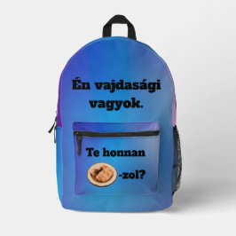 Te honnan SZÁRMA-zol? hátitáska Bedrukte Rugzak