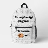 Te honnan SZÁRMA-zol? hátitáska Bedrukte Rugzak (Voorkant)