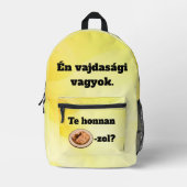 Te honnan SZÁRMA-zol? hátitáska Bedrukte Rugzak (Voorkant)