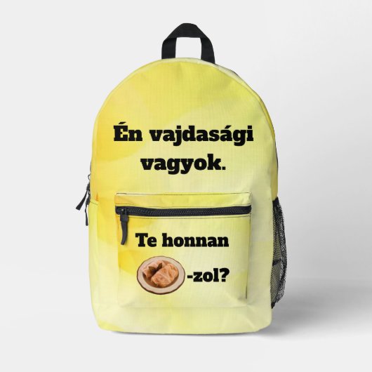 Te honnan SZÁRMA-zol? hátitáska Bedrukte Rugzak (Voorkant)