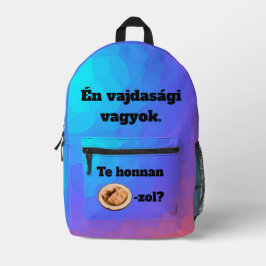 Te honnan SZÁRMA-zol? hátitáska Bedrukte Rugzak