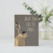 Te hoog om grijs te verbergen briefkaart (Staand voorkant)