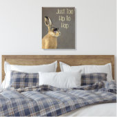 Te hoog om grijs te verbergen canvas afdruk (Insitu (Slaapkamer))