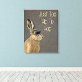 Te hoog om grijs te verbergen canvas afdruk (Insitu (Houten vloer))