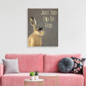 Te hoog om grijs te verbergen canvas afdruk (Insitu (Woonkamer))