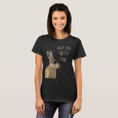 Te hoog om grijs te verbergen t-shirt (Voorkant volledig)