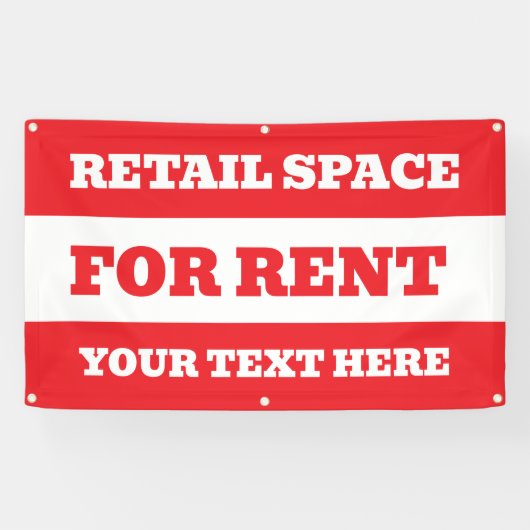 Te huur Aangepaste bewerkbare banner (Horizontaal)