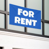 Te huur banner (Buitenkant Gebouw)