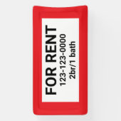 TE HUUR BORD BANNER (Verticaal)