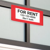 TE HUUR BORD BANNER (Buitenkant Gebouw)
