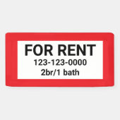 TE HUUR BORD BANNER (Horizontaal)