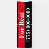 Te huur outdoor vinyl spandoek (Verticaal)