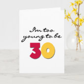Te Jong om 30 te zijn Kaart (Gele Bloem)