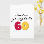 Te Jong om 60 te zijn Kaart (Gele Bloem)