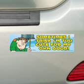 Te klappen bumpersticker (Op auto)