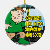 Te klappen keramisch ornament (Voorkant)