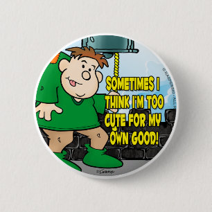 Te klappen ronde button 5,7 cm