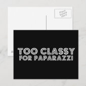 Te klassiek voor paparazzi briefkaart (Voorkant / Achterkant)