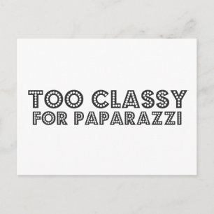 Te klassiek voor paparazzi briefkaart