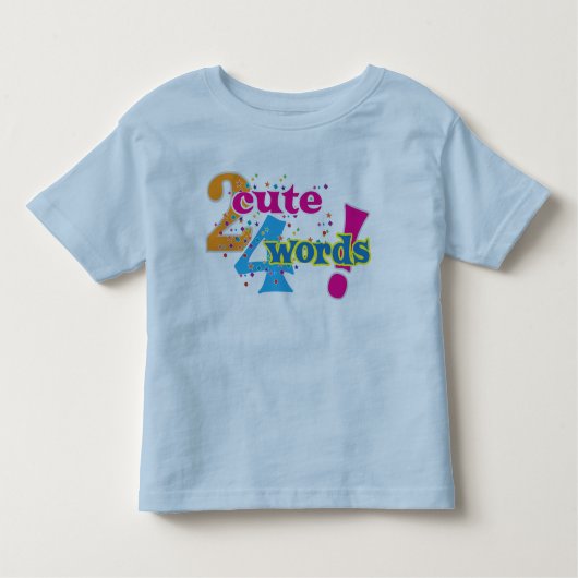 Te kletsen voor woorden Tekst grafisch Kinder Shirts (Voorkant)