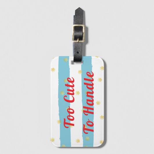 Te klokken om te hanteren bagagelabel (Voorkant (verticaal))