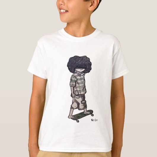 Te koel naar skateboard t-shirt (Voorkant)