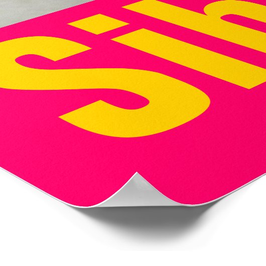 Te koel Poster (Hoek)