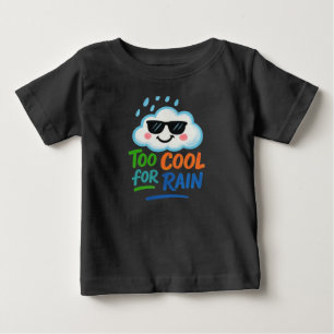 Te Koel Regen Cute Cloud Baby Fijne Jersey T-Shirt