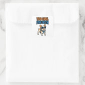 Te Koel Voor Fetch Franse Bulldog Sticker (Tas)
