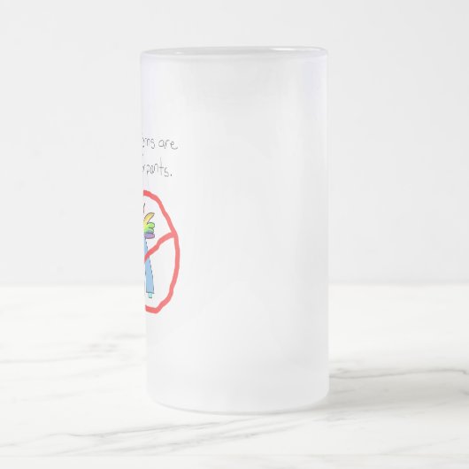 Te koel voor peuters matglas bierpul (Center)