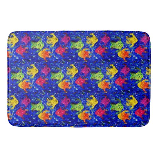 Te Koel voor School Fish Bath Mat (Voorkant)