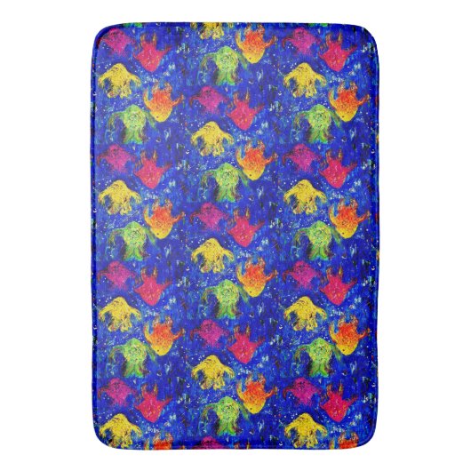Te Koel voor School Fish Bath Mat (Voorkant Verticaal)