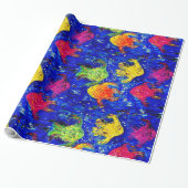 Te Koel voor School Fish Wrapping Paper Cadeaupapier (Uitgerold)