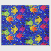 Te Koel voor School Fish Wrapping Paper Cadeaupapier (Vlak)