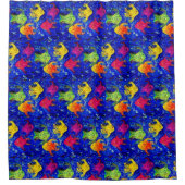 Te Koel voor School Vis Douchegordijn (Voorkant)