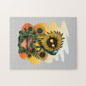 Te Koel Zonnebloem Legpuzzel (Horizontaal)