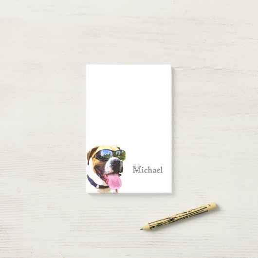Te koele Hondenliefhebbers Post-it® Notes (Op bureau)