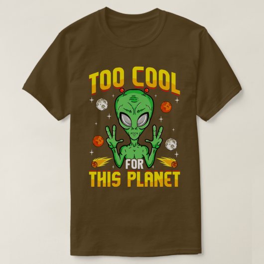 Te koelen voor deze planeet t-shirt (Design voorkant)