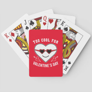 Te koelen voor Valentijnsdag antibratie Pokerkaarten
