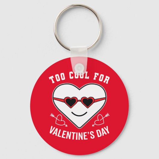 Te koelen voor Valentijnsdag antibratie Sleutelhanger (Voorkant)