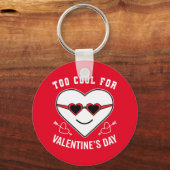 Te koelen voor Valentijnsdag antibratie Sleutelhanger (Voorkant)