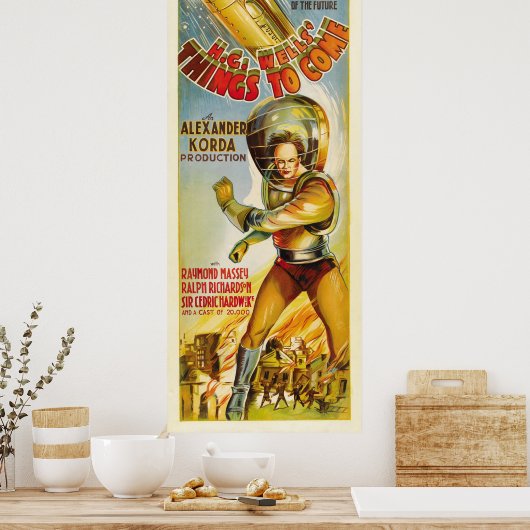 Te komen dingen -  Poster van 1936 (Keuken)