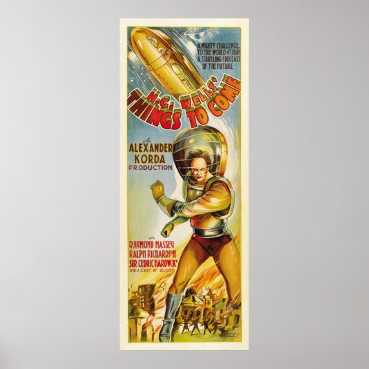 Te komen dingen - Poster van 1936 (Voorkant)