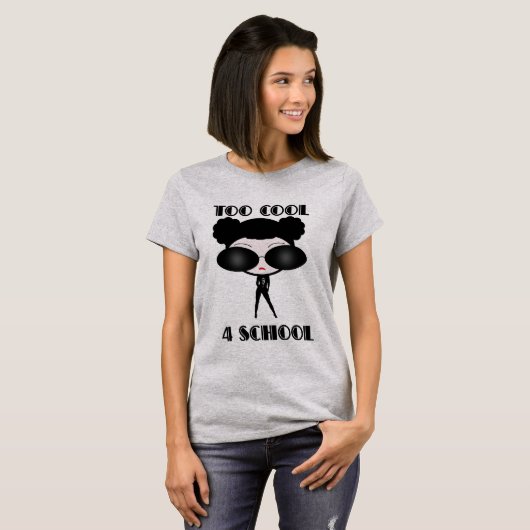 Te kool 4-school T-shirt (Voorkant volledig)