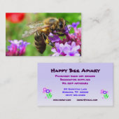 Te koop aangeboden bijen visitekaartje (Voorkant / Achterkant)