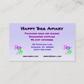 Te koop aangeboden bijen visitekaartje (Achterkant)