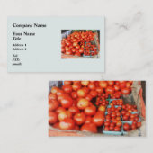 te koop aangeboden tomaten visitekaartje (Voorkant / Achterkant)